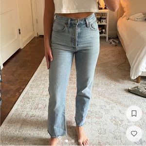 AGOLDE 90’S PINCH WAIST SIZE 23 COLOR SOUNDWAVE